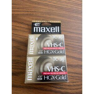 Maxwell VHSC HGX-Gold TC-30 Camcorder Tapes NWT